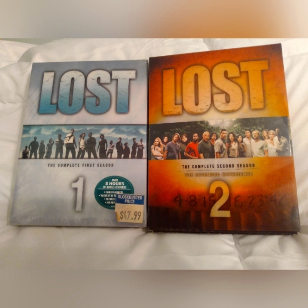 Season 1 & Season 2 DVD's from the Show  "Lost"
